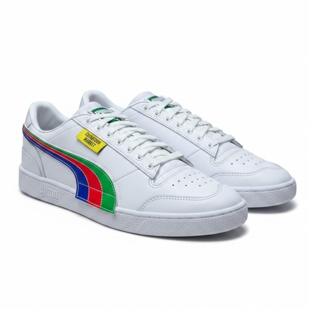 Chinatown Market Puma Ralph Sampson Men's 12 Low White Changeable Sneakers NWOB